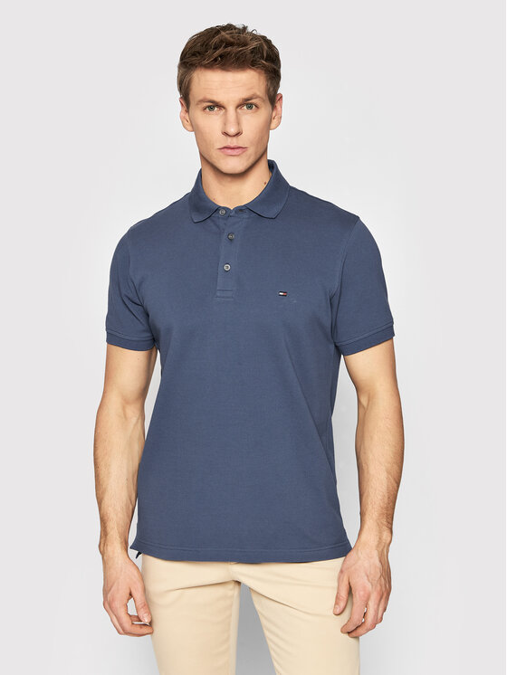 Tommy Hilfiger Polo Marškinėliai 1985 Mw0mw17771 Mėlyna Slim Fit