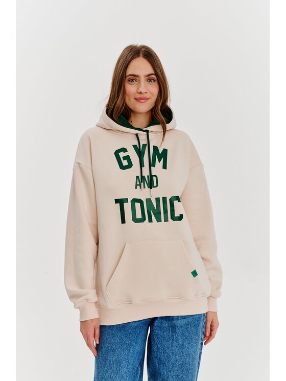 NAOKO NAOKO Mikina Gym & Tonic Bílá Regular Fit