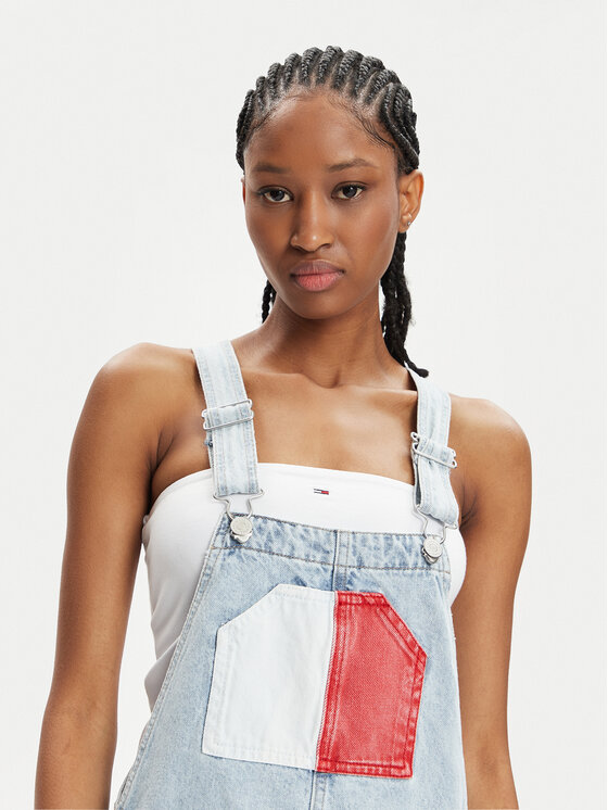 Tommy Jeans Tommy Jeans Vestito di jeans Flag DW0DW18116 Blu Regular Fit