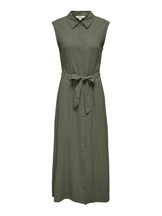 ONLY ONLY Hemdkleid Goa 15363697 Khakifarben Regular Fit