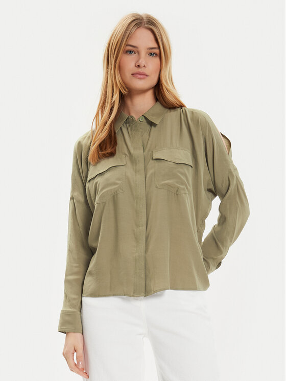 DKNY DKNY Πουκάμισο P4DM8X00 Πράσινο Regular Fit