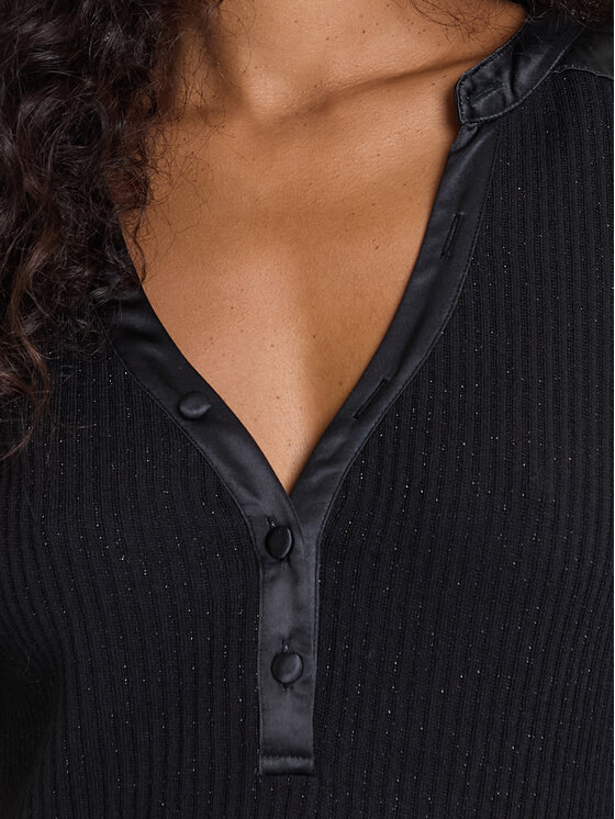 Guess Guess Pulover W5BP15 K1162 Negru Regular Fit