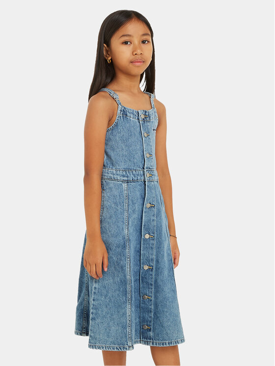Calvin Klein Jeans Vestito di jeans IG0IG02397 D Blu Regular Fit, taglia : 14Y