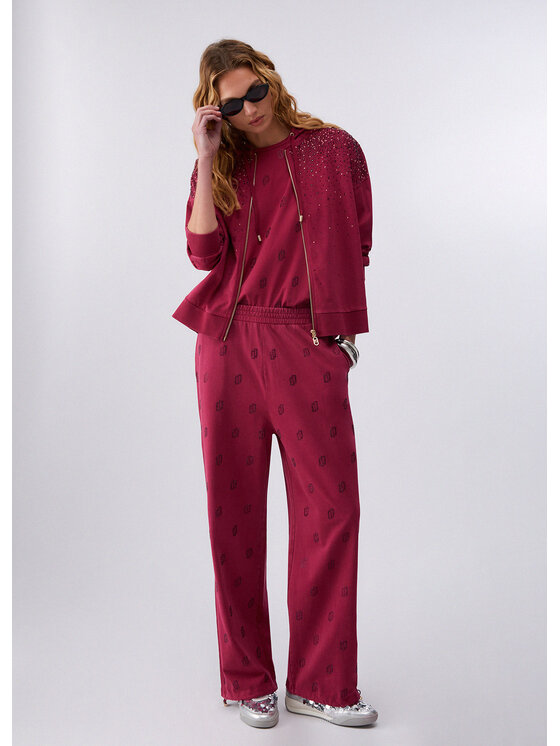 Liu Jo Liu Jo Pantaloni di tessuto TA6102JS008L9029 Rosso Regular Fit