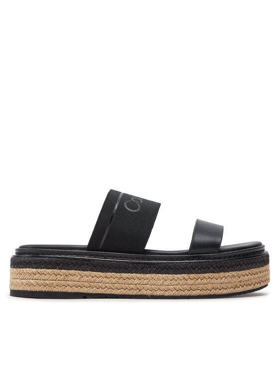 Şlapi Calvin Klein Wedge Slide He HW0HW01966 Negru