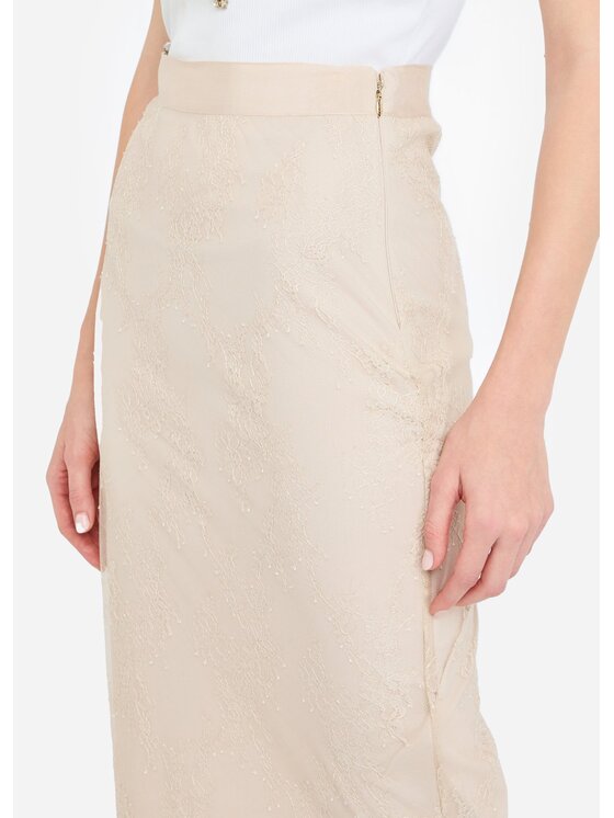 Liu Jo Liu Jo Minigonna CF5289J4961X0720 Beige Regular Fit