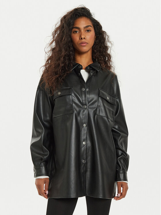 Noisy May Noisy May Hemd Flanny 27022945 Schwarz Oversize