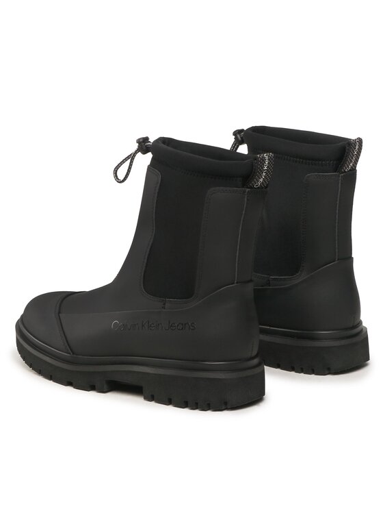 Calvin Klein Jeans Calvin Klein Jeans Μποτάκια Chunky Combat Chelsea Boot Rub YW0YW01065 Μαύρο
