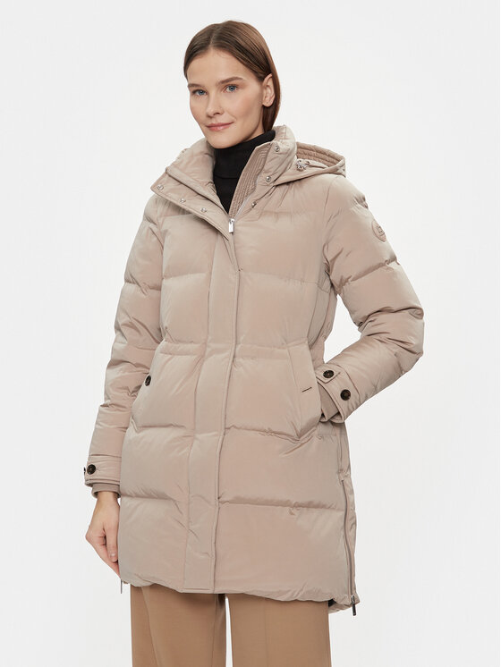 Woolrich Dūnu jaka Alsea CFWWOU0697FRUT1148 Bēšs Regular Fit