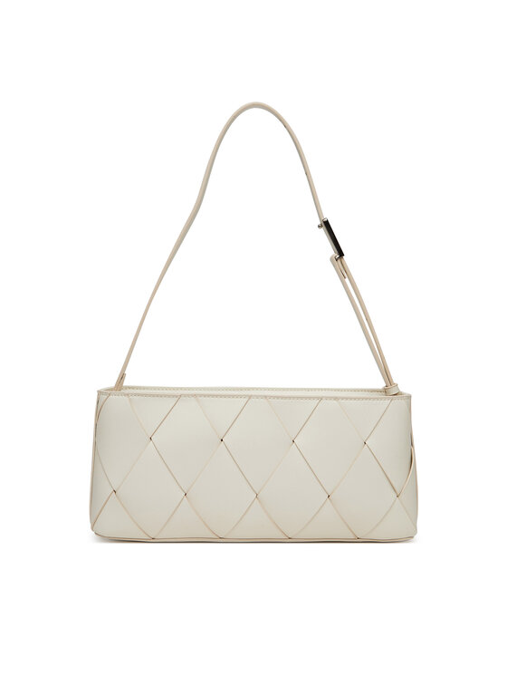 Calvin Klein Calvin Klein Torebka Ck Woven Elongated Shoulder Bag K60K612992 Biały