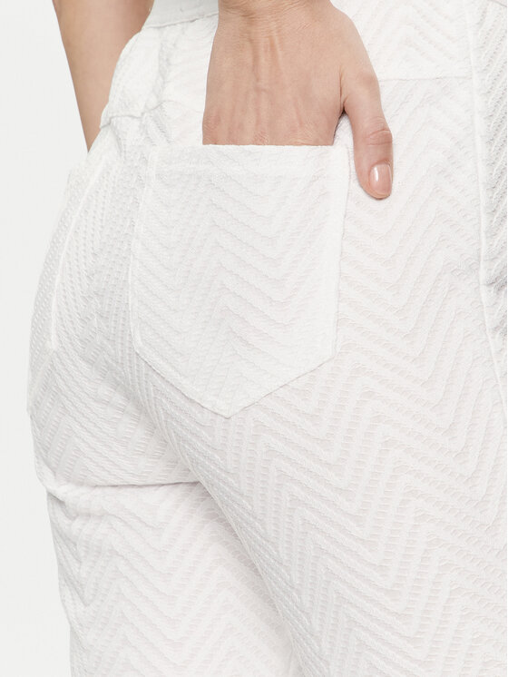 Marc Aurel Marc Aurel Pantaloni di tessuto 1716 7001 93305 Bianco Regular Fit