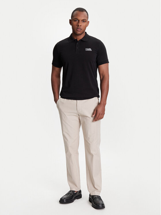 KARL LAGERFELD KARL LAGERFELD Polo 745088 553235 Crna Regular Fit
