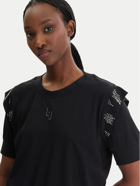 Liu Jo Sport Liu Jo Sport Blúz TA6030 JS923 Fekete Regular Fit