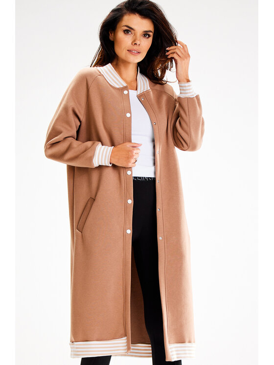 Awama Awama Mikina A612 Béžová Basic Fit