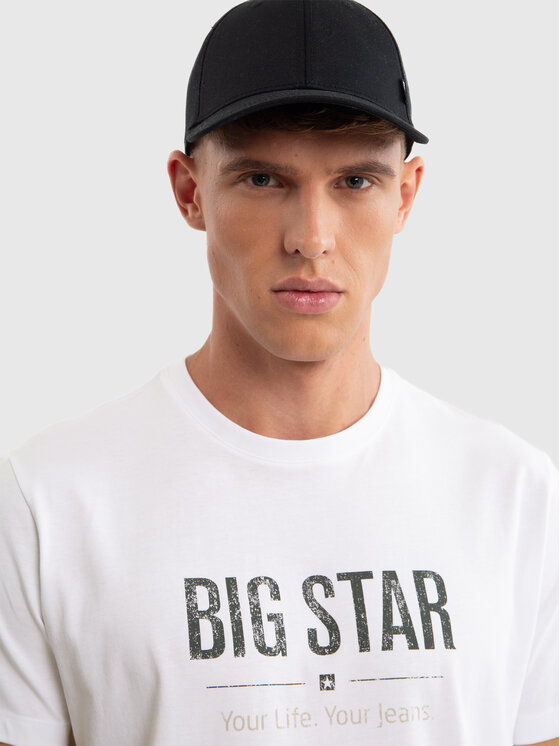 BIG STAR BIG STAR T-Shirt BRUNO Biały Basic Fit