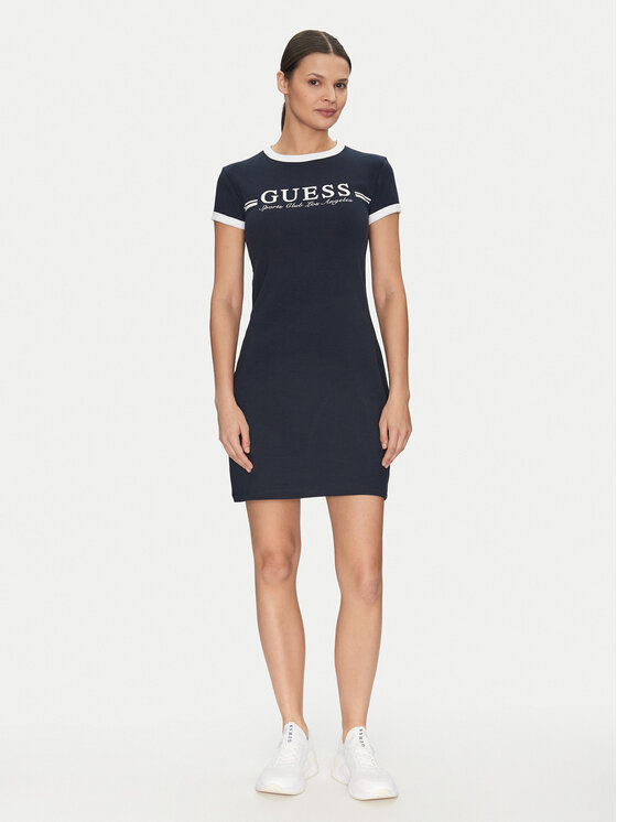 Guess Guess Повсякденна сукня V5GK02 KCQX1 Cиній Slim Fit
