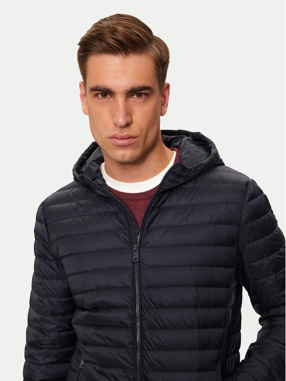 Geox Geox Vatovaná bunda Warrens M4625B T3146 F1624 Tmavomodrá Regular Fit