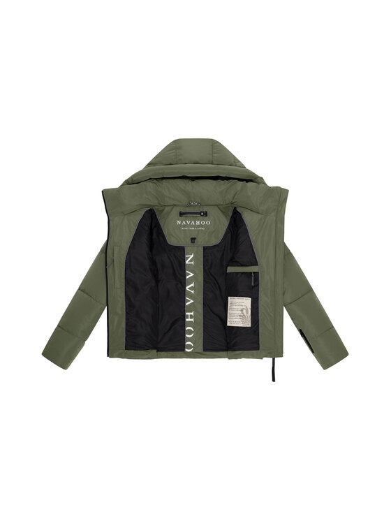 Navahoo Navahoo Kurtka zimowa Frostherz Zielony Regular Fit