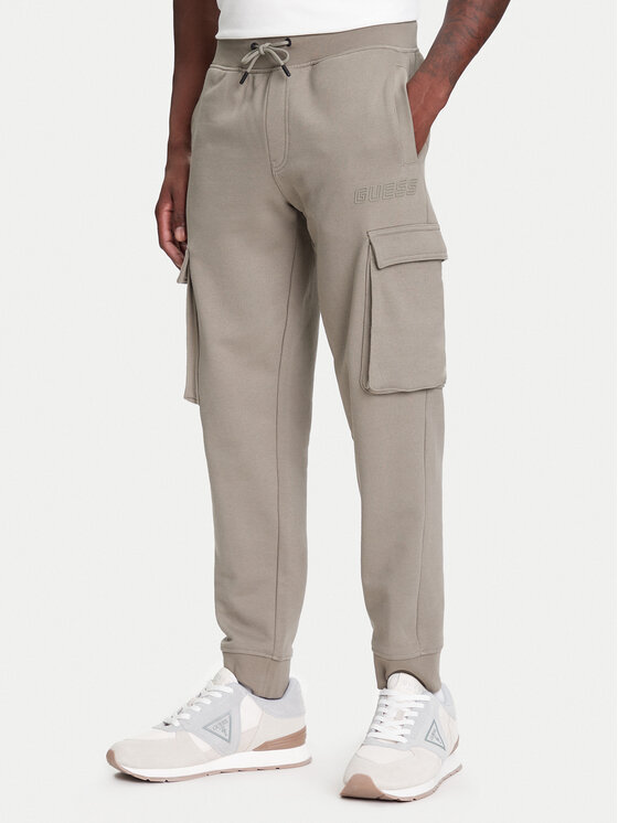 Guess Guess Melegítő alsó Z4YB08 KAIJ1 Khaki Regular Fit