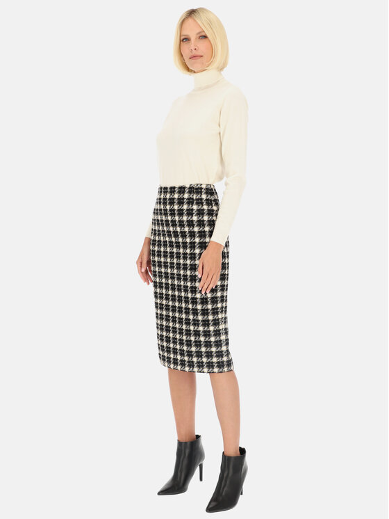 Potis & Verso Potis & Verso Spódnica Mario Czarny Slim Fit