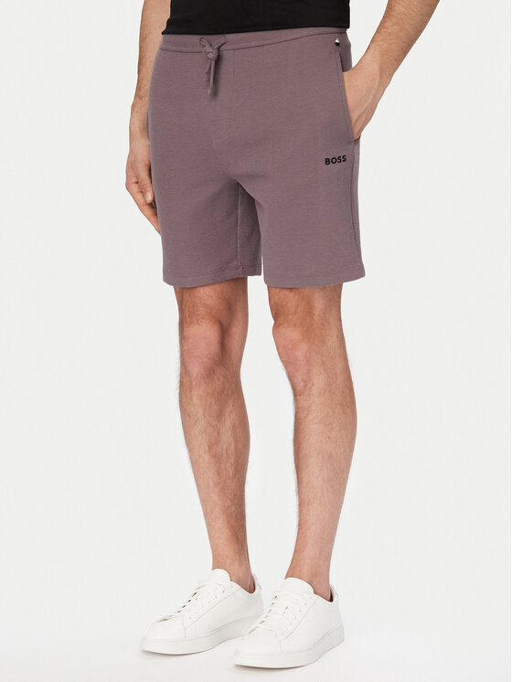 BOSS BOSS Sportovní kraťasy Waffle 50535884 Fialová Regular Fit