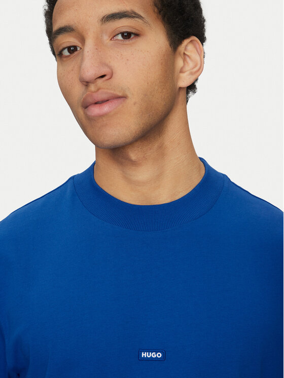 HUGO HUGO Tricou Nieros 50509991 Albastru Regular Fit