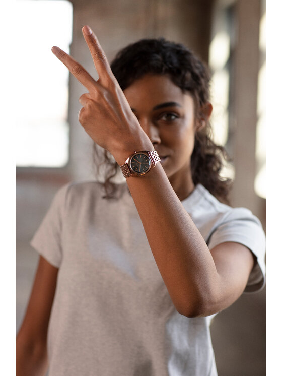 Timex Timex Ρολόι TW2T90500 Ροζ χρυσό