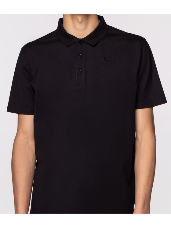 Lee Cooper Lee Cooper Polo ALAN 7124 Czarny Regular Fit