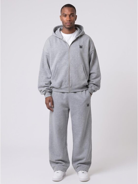 Jigga Wear Jigga Wear Dres Szeroki Luźny wygodny 133351 Szary Oversize
