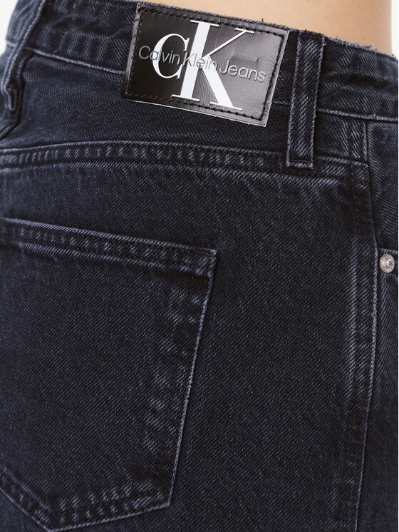 Calvin Klein Jeans Calvin Klein Jeans Jeansrock J20J221808 Schwarz Regular Fit