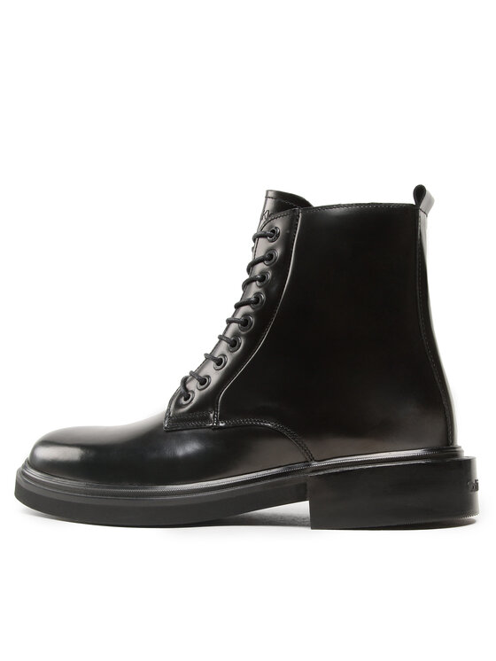Calvin Klein Calvin Klein Ботуши Lace Up Boot HM0HM01028 Черен