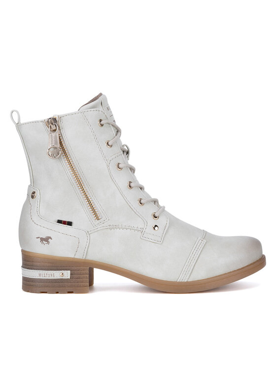 Mustang Mustang Botine 1229-513 Alb