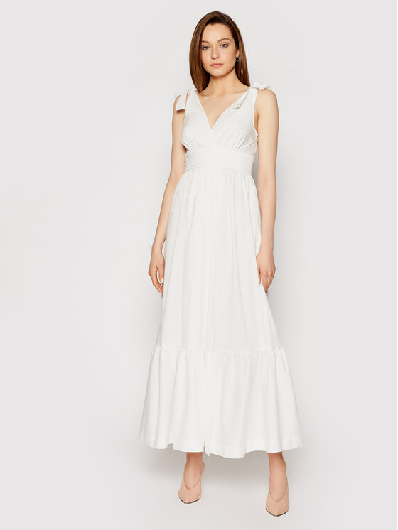 TWINSET TWINSET Лятна рокля 211LM2EJJ Бял Regular Fit