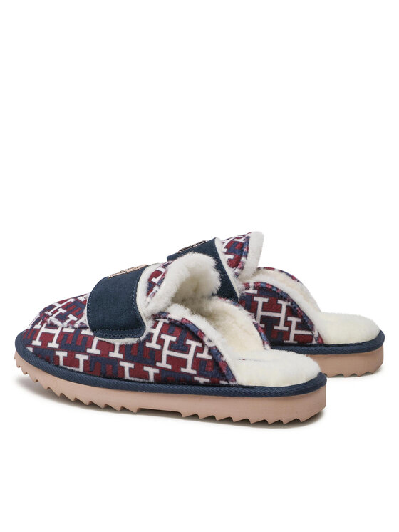 Tommy Hilfiger Tommy Hilfiger Kapcie Loafer Mule Slipper Monogram FW0FW06716 Kolorowy