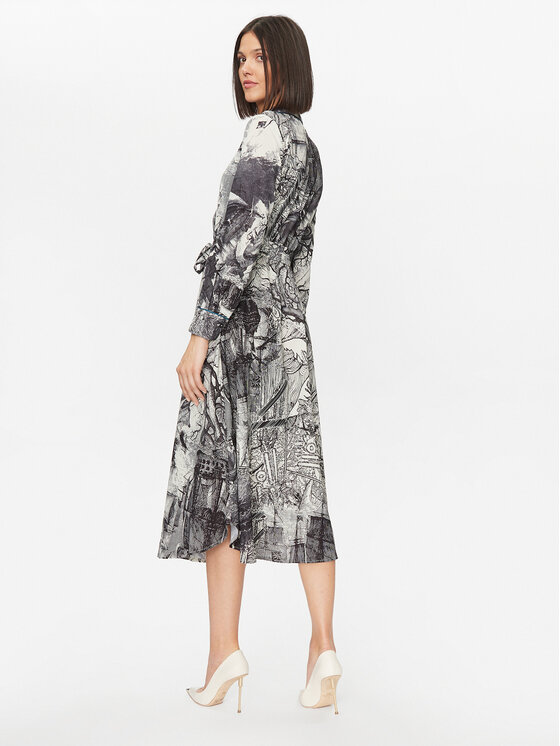 Imperial Imperial Ежедневна рокля A9990005Q Сив Regular Fit