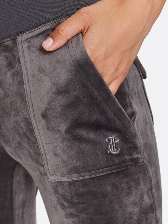 Juicy Couture Juicy Couture Spodnie dresowe Del Ray JCAP180 Czarny Regular Fit