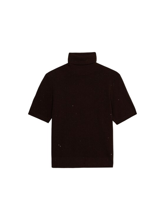 Oltre Oltre Sweter M218J005500N022 Brązowy Regular Fit