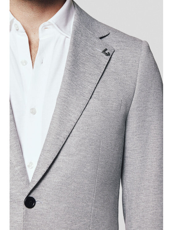 Lancerto Lancerto Marynarka Cesena MA131224000005 Szary Slim Fit