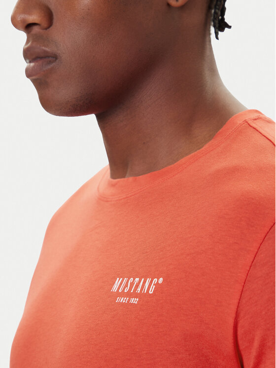 Mustang Mustang T-Shirt Austin 1016857 Κόκκινο Regular Fit