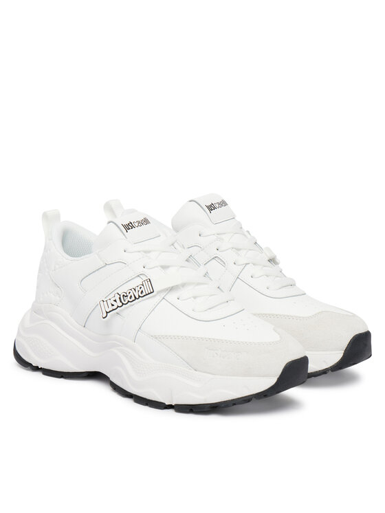 Just Cavalli Just Cavalli Sneakersy 80RA3SL2 ZPC05 Bílá