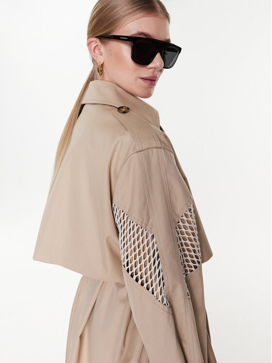 MSGM MSGM Trenčkot 3441MDC04Y 237104 Béžová Regular Fit