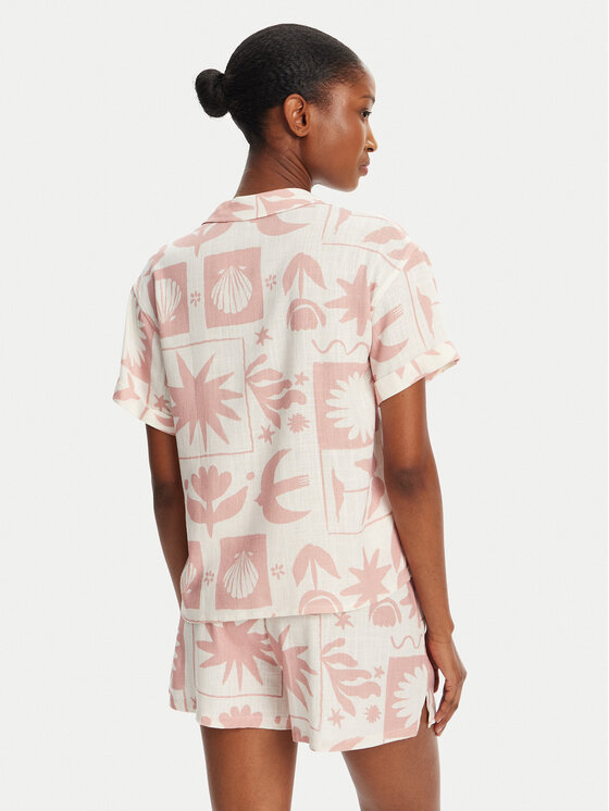 Banana Moon Banana Moon Сорочка Taylor Floreal MHW03 Рожевий Loose Fit