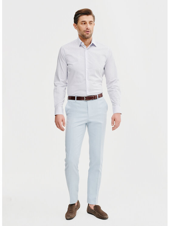 Pako Lorente Pako Lorente Koszula P25SF-1X-047 Biały Slim Fit