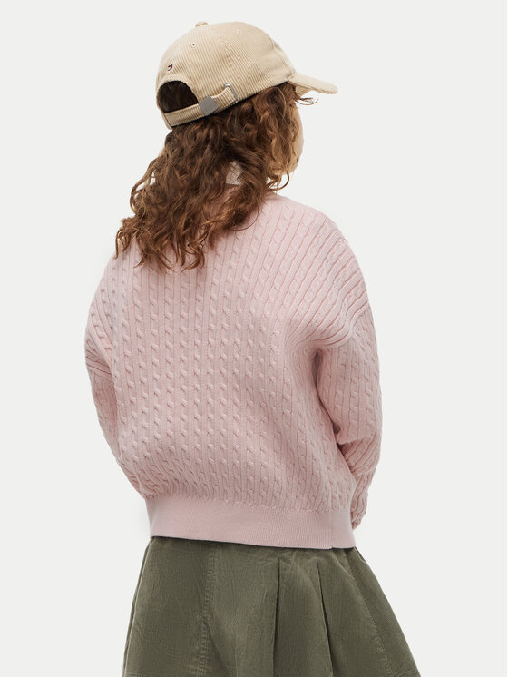 Tommy Hilfiger Tommy Hilfiger Πουλόβερ KG0KG08848 Ανοιχτό ροζ Regular Fit