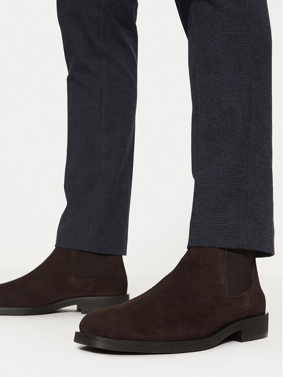 Gant Gant Kotníková obuv s elastickým prvkem 29653753 Hnědá