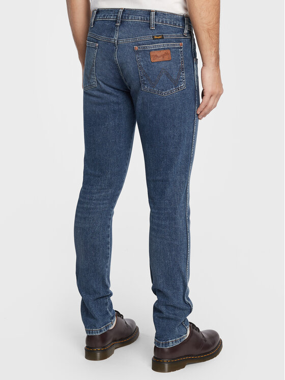 Wrangler Wrangler Jeans hlače Larston W18S59X1E 112324510 Modra Slim Fit