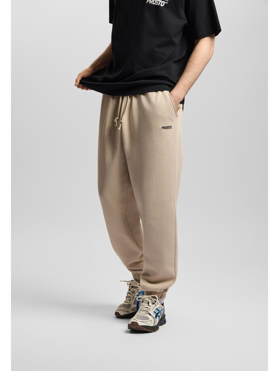PROSTO. PROSTO. Spodnie dresowe Infinity Beżowy Regular Fit