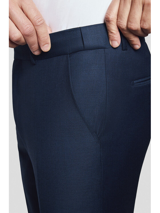 Lancerto Lancerto Garnitur Manzanillo GA073125000028 Granatowy Slim Fit