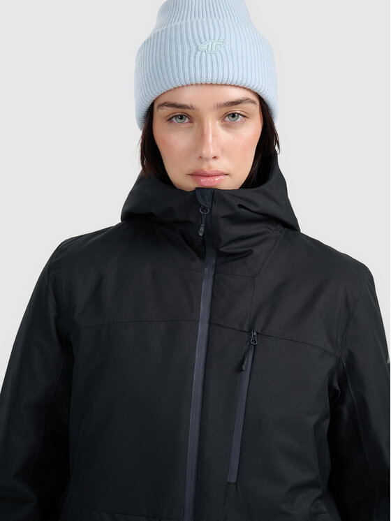 4F 4F Kurtka narciarska APRES SKI Czarny Regular Fit