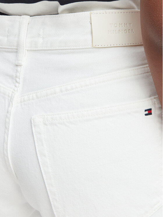 Tommy Hilfiger Tommy Hilfiger Jeans hlače 70s WW0WW48576 Bela Wide Leg